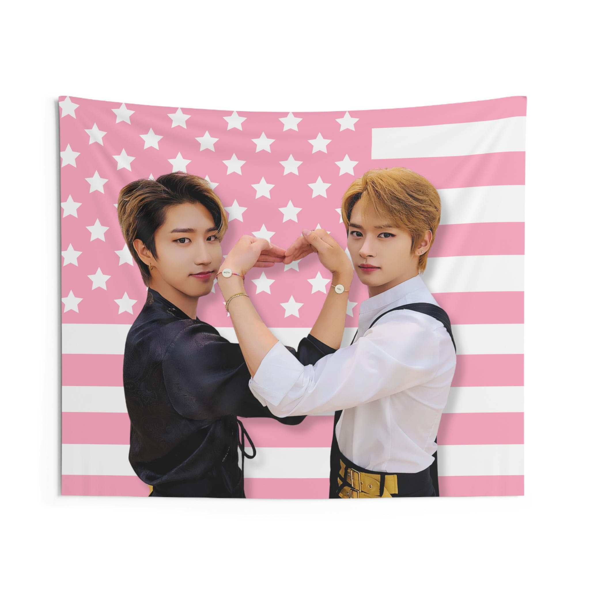 Stray Kids Lee Know Han Pink Flag, Minsung Skz Kpop Flag