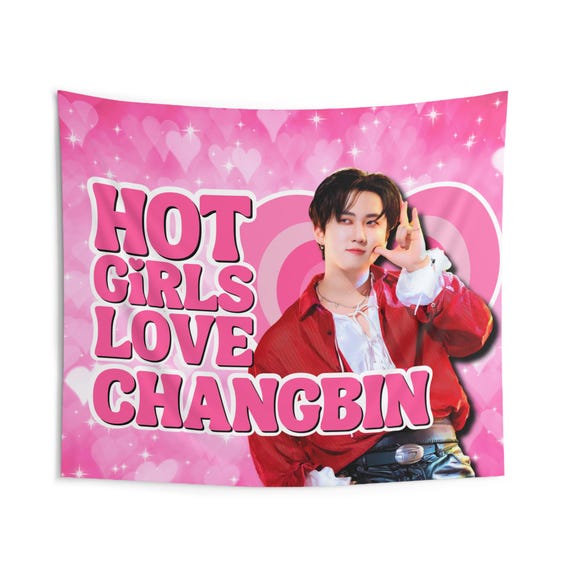 SKZ Changbin Hot Girls Concert Banner, Stray Kids Members Kpop