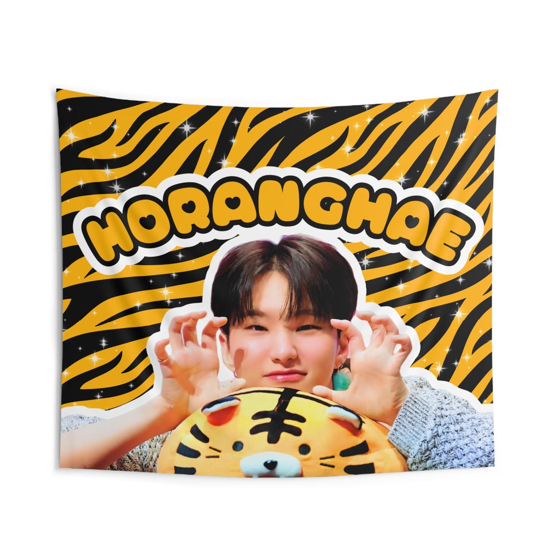 Svt Hoshi Horanghae Flag Banner, Seventeen Hoshi Tiger Kpop Flag ...