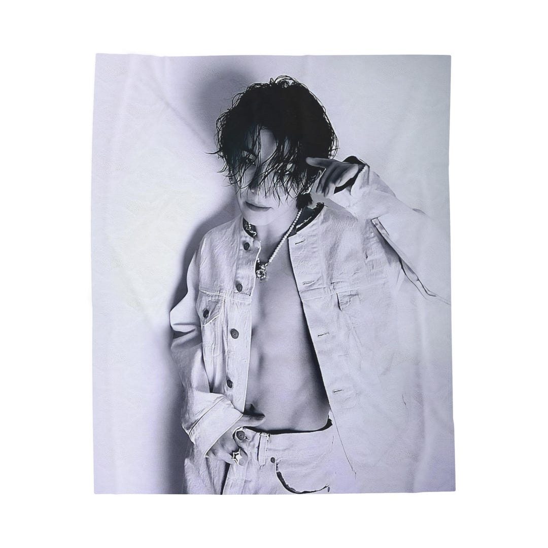 SVT Woozi Magazine Photo Blanket, Seventeen Kpop Merch, Gift for