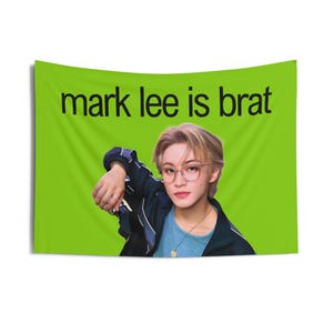 Nct 127 Mark Lee Brat Concert Banner, Nct 127 Members Kpop Flag, Nct 127 Tour 2025 Merch, Gift Ideas Czennie, Birthday Gift & Concert Merch