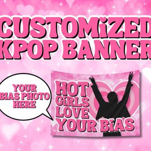 Personalized Kpop Hot Girls Concert Banner, Custom Kpop Flag, FanMade Merch 2025 Tour, Gift Ideas Kpop Fans, Birthday Gift & Concert Merch