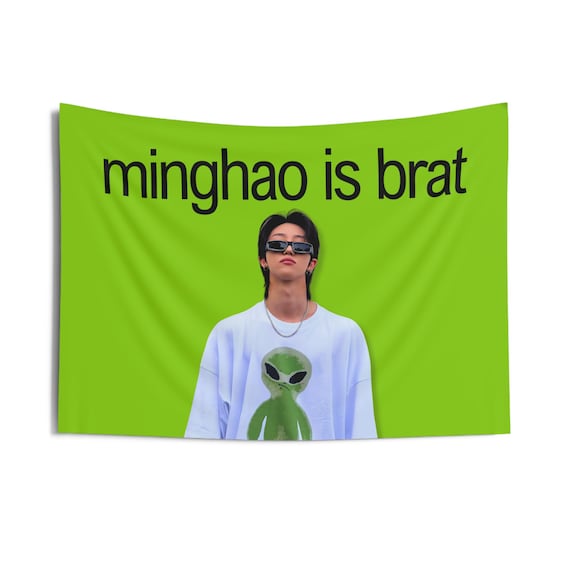 Svt The8 Minghao Alien Shirt Brat Flag Banner, Seventeen Members