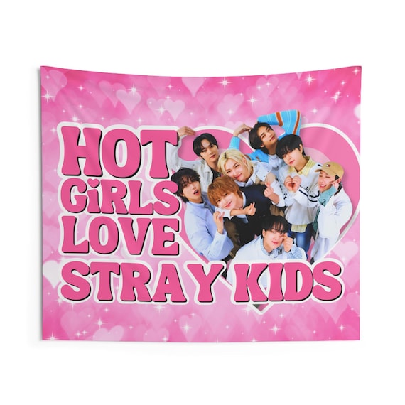 SKZ Members Hot Girls Concert Banner, Stray Kids Members Kpop Flag