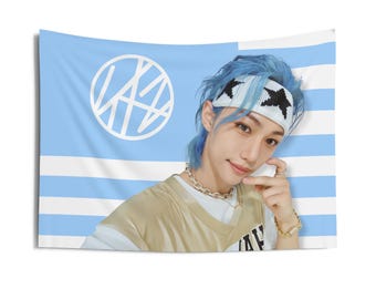 Bannière de concert bleu pastel de Skz Felix