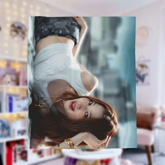 Twice Sana This is for Plush Blanket, Twice Members Kpop Blanket