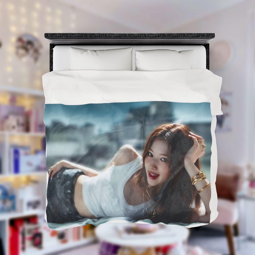 Twice Sana This is for Plush Blanket, Twice Members Kpop Blanket