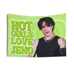 Nct 127 Jeno Hot Girls Concert Banner, NCT Dream Kpop Flag, NCT Dream Smoothie Merch, Gift Ideas for Nctzen, Birthday Gift & Concert Merch