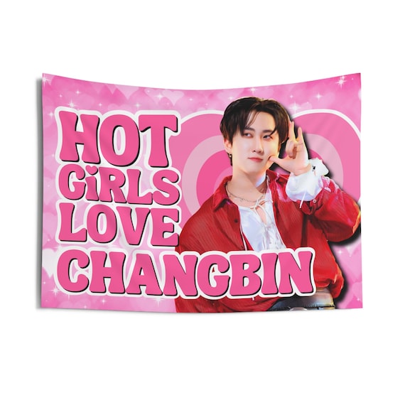 SKZ Changbin Hot Girls Concert Banner, Stray Kids Members Kpop