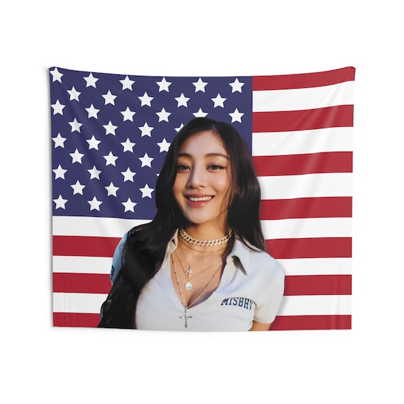 TWICE ジヒョ This Is For America フラッグ、TWICE メンバー Kpop