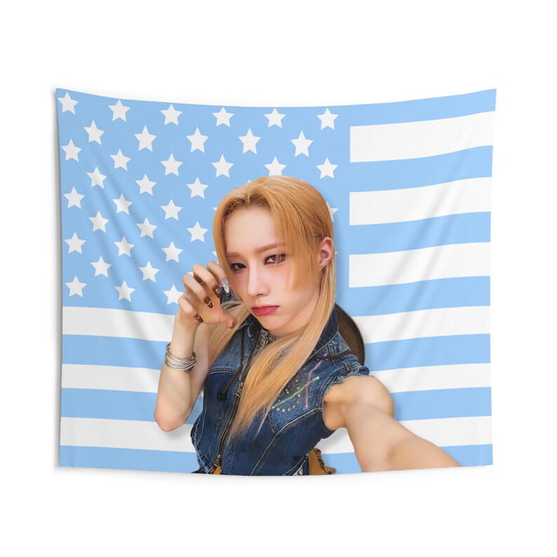 Rui Merch Xlov Rui Long Hair America Flag Banner, Xlov Members Kpop Flag, Xlov ...