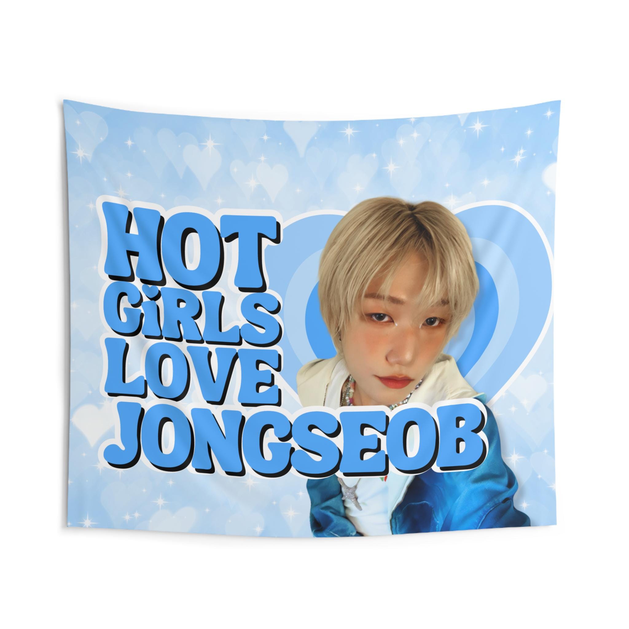 P1h Jongseob Blonde Hot Girls Banner, P1harmony Members Kpop Flag
