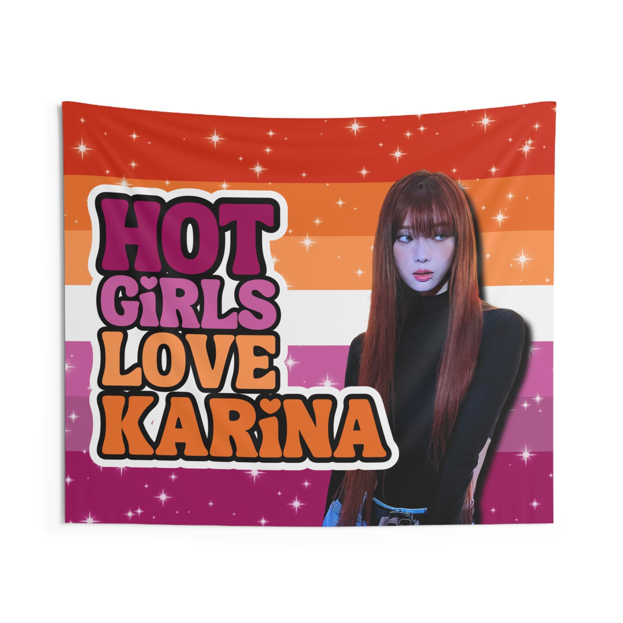 Aespa Karina Lesbian Hot Girls Concert Banner, Whiplash Aespa Kpop