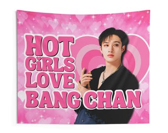 SKZ Bang Chan Hot Girls Concert Banner, Stray Kids Members Kpop