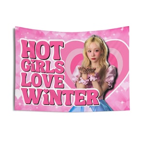 Aespa Winter Hot Girls Concert Banner, Armageddon Aespa Kpop Flag, Supernova Aespa Merch, Gift Ideas for MY, Birthday Gift & Concert Merch