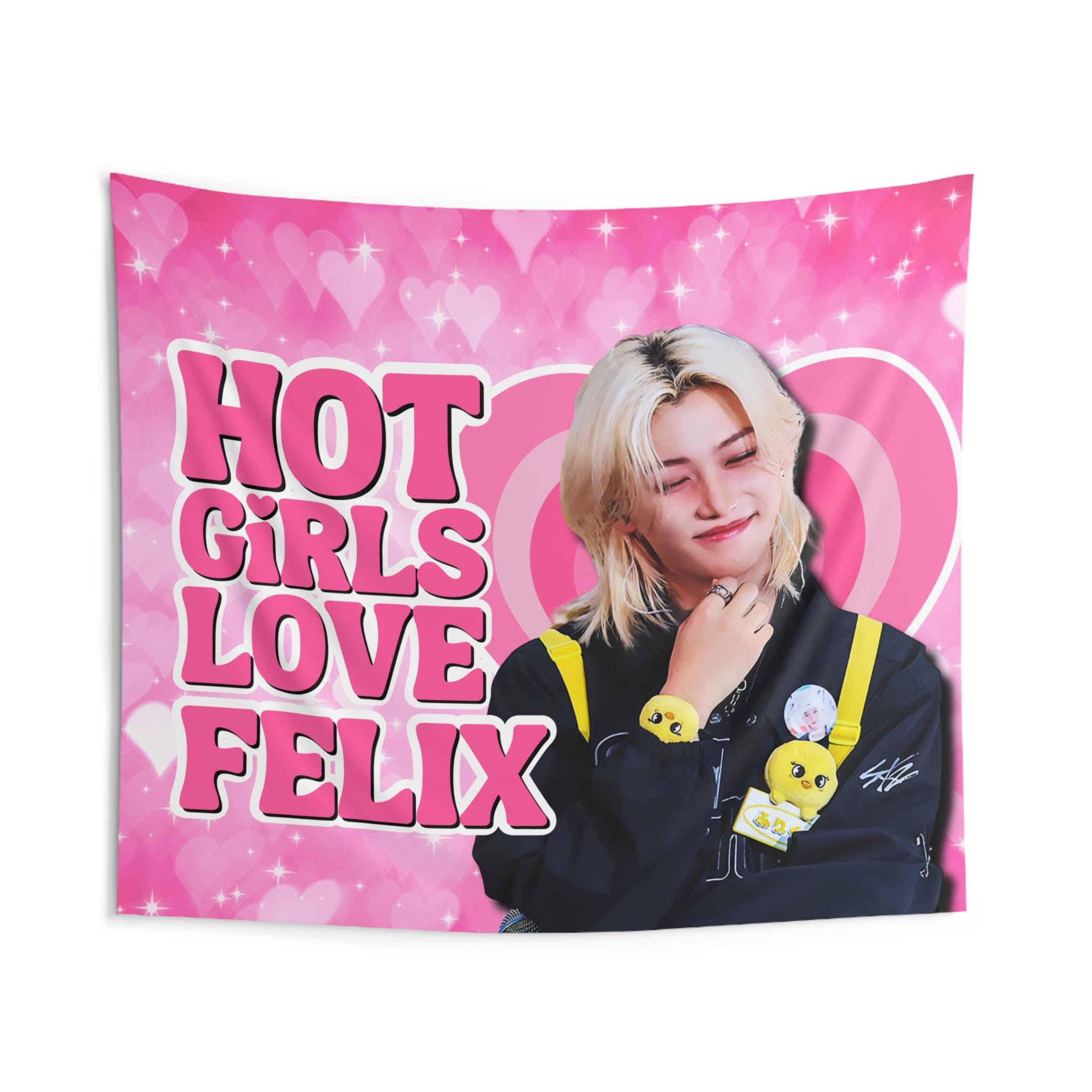SKZ Felix Hot Girls Concert Banner, Stray Kids Members Kpop Flag