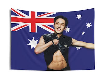 Banner bandiera SKZ Bang Chan Abs Australia