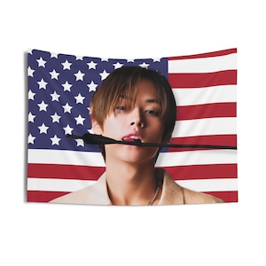 Banner con bandiera Skz Lee Know, arazzo con bandiera americana StrayKids Lee Know Kpop, decorazioni Skz Lee Know Kpop Merch, idee regalo per i fan del Kpop