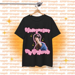 Ateez Yunho Shoulders Boyfriend Shirt, Ateez Members 2024 Coquette Bootleg Merch Shirt, Gift Ideas Engene, Birthday Gift & Concert Merch