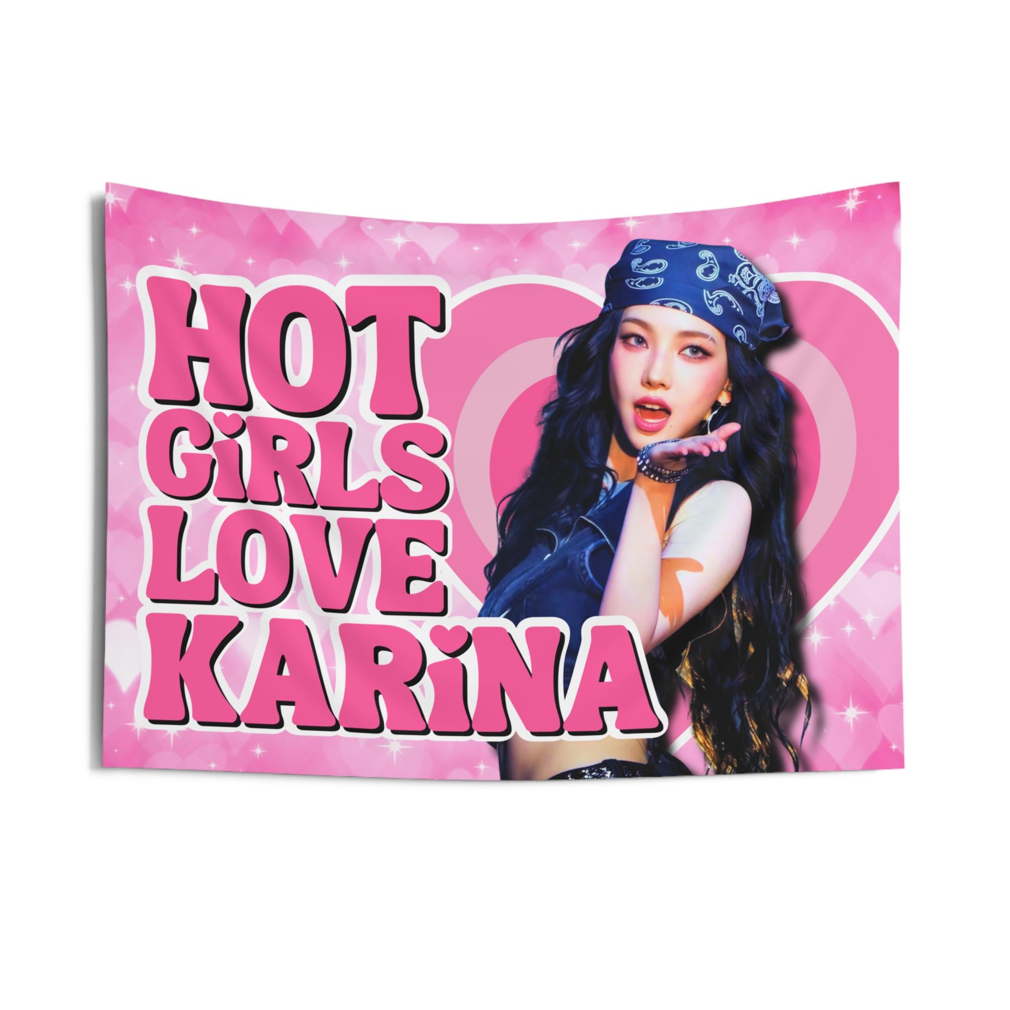 Aespa Karina Hot Girls Concert Banner, Armageddon Aespa Kpop Flag, Supernova Aespa Merch, Gift Ideas for MY, Birthday Gift & Concert Merch