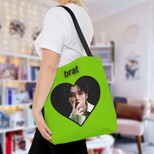 Skz Lee Weiß Ate Brat Tragetasche, Stray Kids Lee Weiß Trendy Y2k Kpop Tasche, Skz Merch, Geschenkideen für Aufenthalte, Geburtstagsgeschenk & Konzert Merch