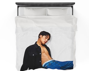 Svt Mingyu Abs Photoshoot Plush Blanket, Seventeen Members Kpop