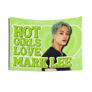 Nct 127 Mark Lee Hot Girls Concert Banner, NCT Dream Kpop Flag, NCT Dream Smoothie Merch, Gift Ideas Nctzen, Birthday Gift & Concert Merch