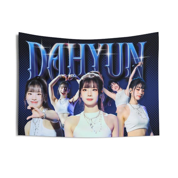 TWICE ダヒョン シカゴ ヴィンテージ ブートレッグ フラッグ バナー