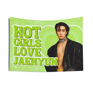 Nct 127 Jaehyun Hot Girls Concert Banner, NCT Dream Kpop Flag, NCT Dream Smoothie Merch, Gift Idea for Nctzen, Birthday Gift & Concert Merch