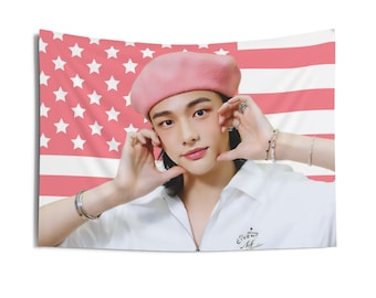 Stray Kids ヒョンジン ブランケット タペストリー フラッグ Stray Kids ヒョンジン ブランケット タペストリー フラッグ Stray