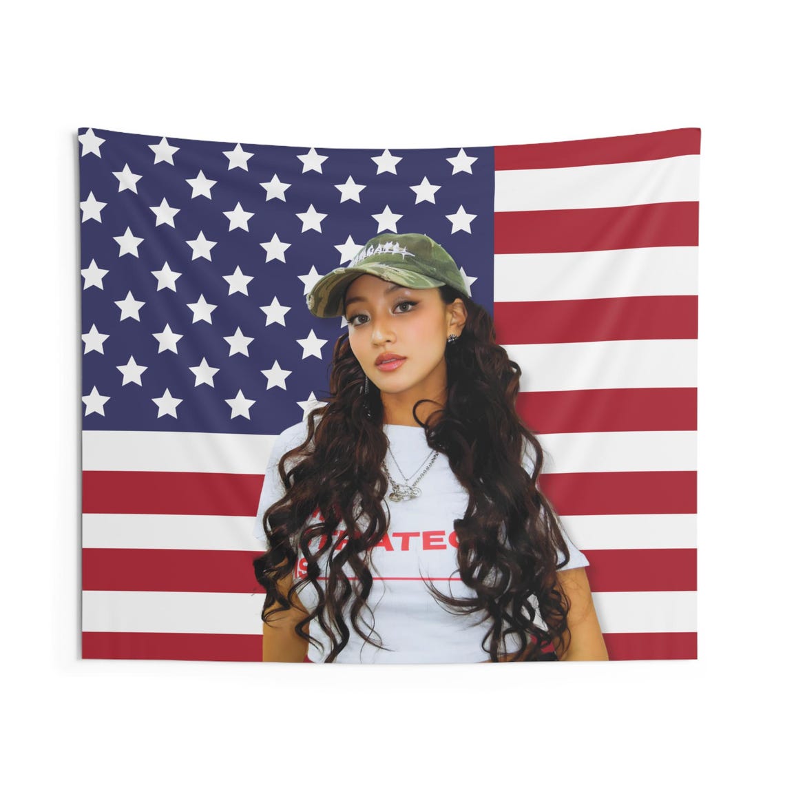 Strategy Merch Twice Jihyo Strategy America Flag, Twice Members Custom Kpop Flag ...