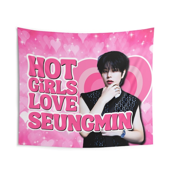 SKZ Seungmin Hot Girls Concert Banner, Stray Kids Members Kpop