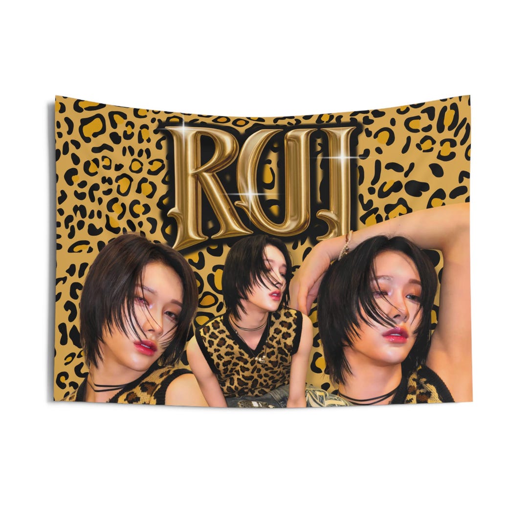 Rui Merch Xlov Rui Jaguar Print Vintage Bootleg Flag Banner: Evol Kpop Concert ...
