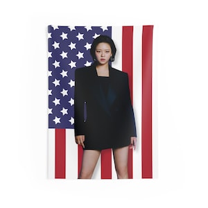 Twice Jeongyeon Flag Banner, Twice Jeongyeon Kpop American Flag Tapestry, Twice Jeongyeon Kpop Merch Decor, Gift Ideas for Once Kpop Fan