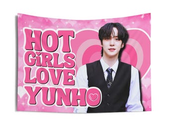 Striscione del concerto di Ateez Yunho Suit Hot Girls, bandiera Kpop dei membri di Ateez, gadget dei membri di Ateez, idea regalo per Atiny, regalo di compleanno e gadget del concerto