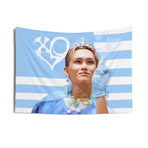 Xlov Hyun Princess Blue Concert Flag Banner, Xlov Members Kpop Flag, Xlov 2025 Tour Merch, Gift Ideas Evol, Birthday Gift & Concert Merch