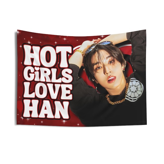Skz Han Hop Hot Girls Concert Banner, Stray Kids Members Kpop Flag