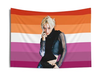 Bannière drapeau lesbien Skz Felix Ate, drapeau Kpop Ate Stray Kids, produits dérivés de la tournée des enfants errants, idées cadeaux pour des séjours, cadeau d'anniversaire et produits de concert
