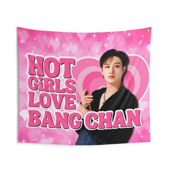 SKZ Bang Chan Hot Girls Concert Banner, Stray Kids Members Kpop