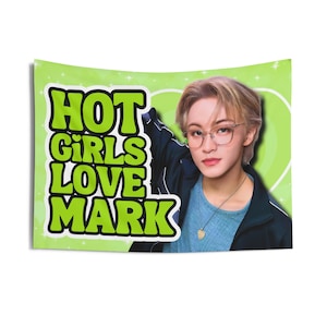 Nct 127 Mark Lee Hot Girls Concert Banner, NCT Dream Kpop Flag, NCT Dream Smoothie Merch, Gift Ideas Nctzen, Birthday Gift & Concert Merch