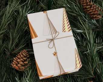 Papeles de regalo elegantes para regalar, decoración festiva, Navidad, cumpleaños, ocasiones especiales, papel de regalo elegante