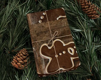 Inpakpapier voor peperkoekkoekje, inpakpapier voor feestelijke feestdagen, kerstdecor, Gingerbread Man-print,