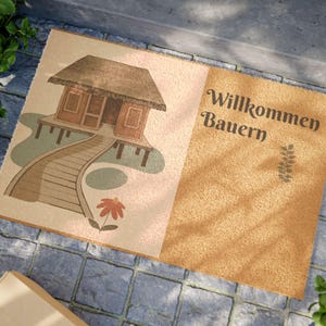 Doormat, Sarcastic German Welcome Mat, Eco Friendly Funny Doormat, Humorous Entry Rug, Quirky Housewarming Gift, Unique Front Door Decor