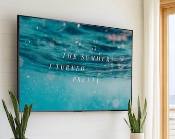Summer I Turned Pretty Inspired Poster | Cousins Beach Wall Art | Coastal Summer Aesthetic Print