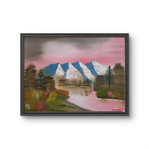 Autumn Fantasy I Oil Painting, A Bob Ross Recreation