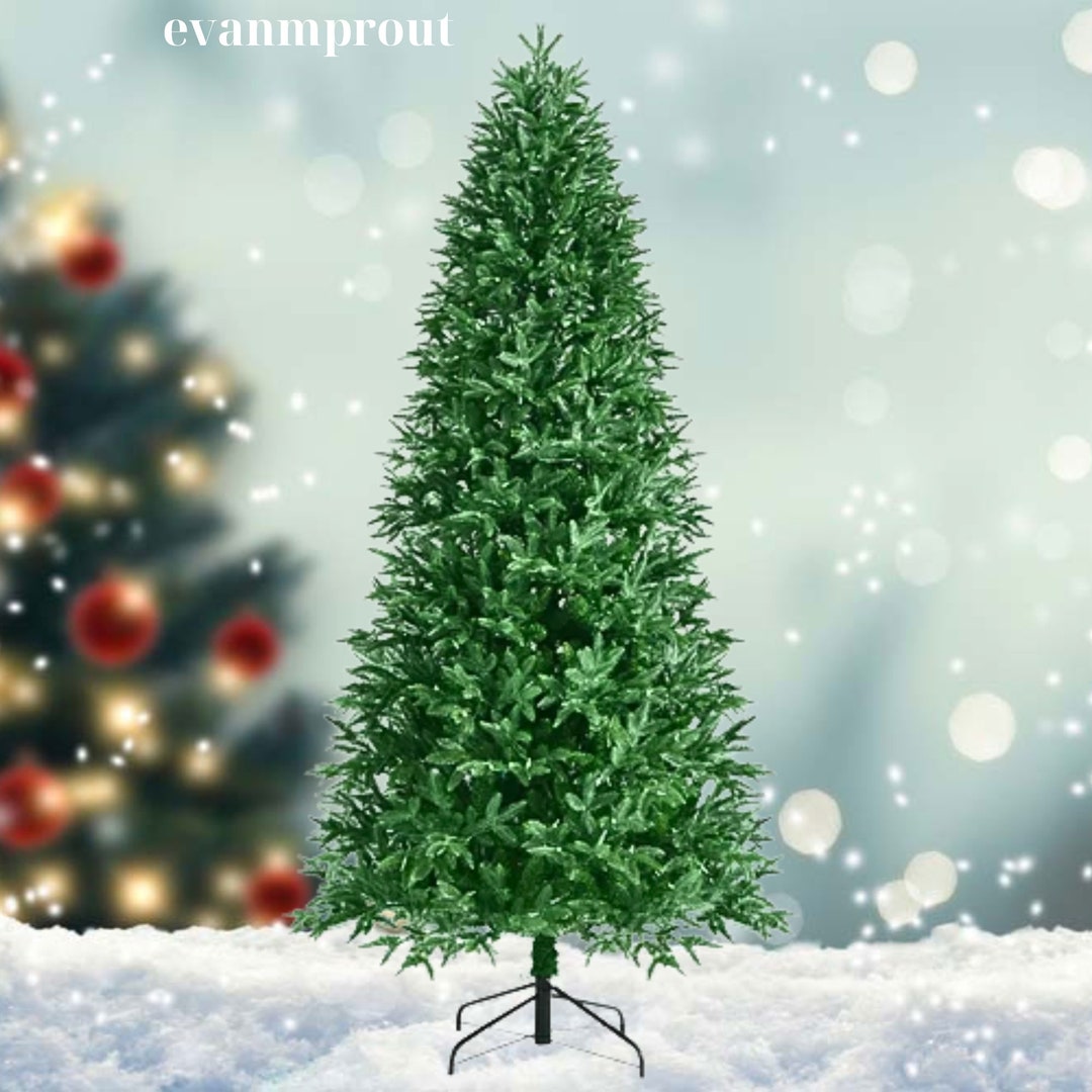 Artificial 8foot Prelit Christmas Tree With 600 Etsy