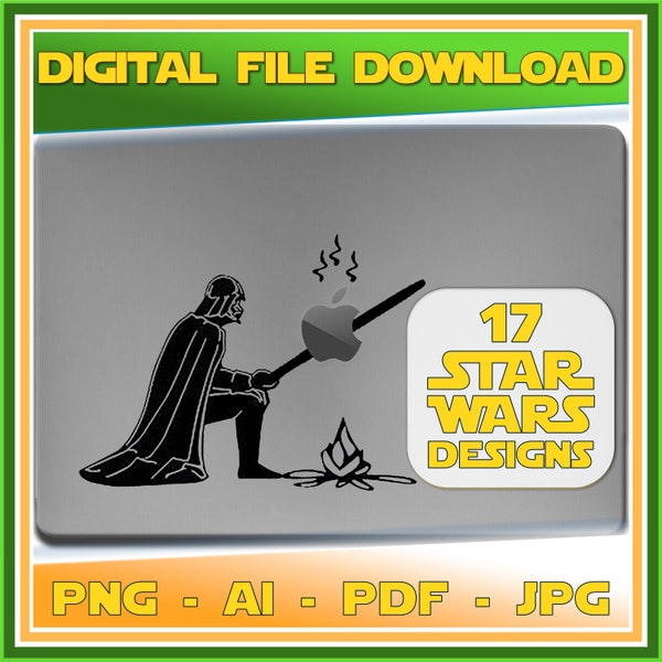 Digital Bundle - 17 STAR WARS Designs - Cut Files, Images, Vector, & More| Digital Star Wars Image Files - Instant Download