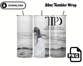 TTPD 20 oz straight tumbler design, sublimation image, swift png tumbler wrap, ERAs Tour, sublimation