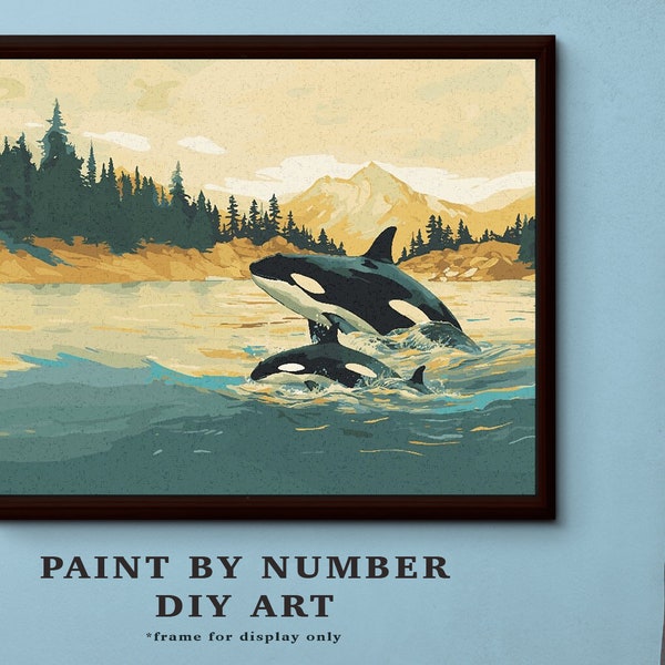 Paint by Number Wildlife Etsy