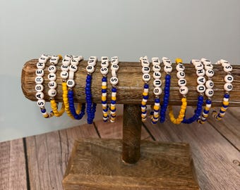 Buffalo Sabres beaded bracelets